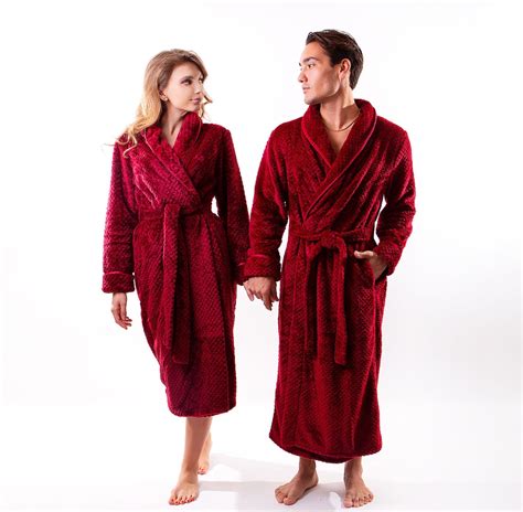 his and hers towelling bathrobes.